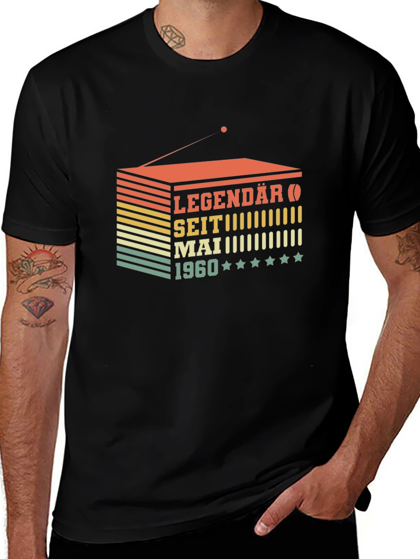 Variant 10 of Legendary Since May 1960 T-Shirt Vintage Radio Design
