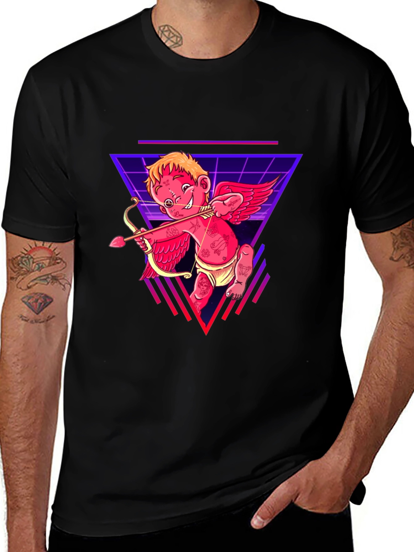 Variant 11 of Cupid Graphic Tee - Retro Valentine's Day Shirt