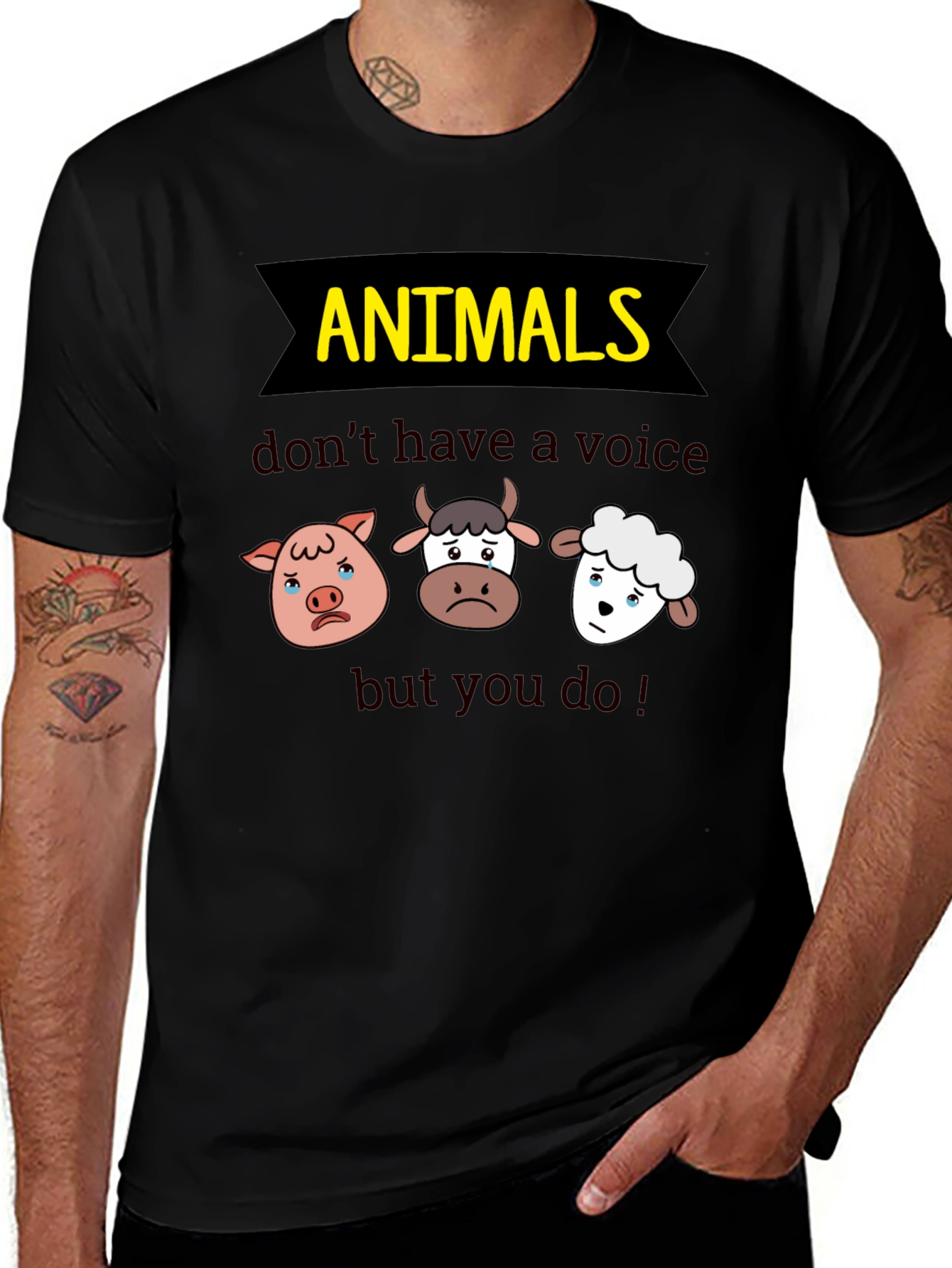 Variant 7 of Animals Don't Have A Voice Tee