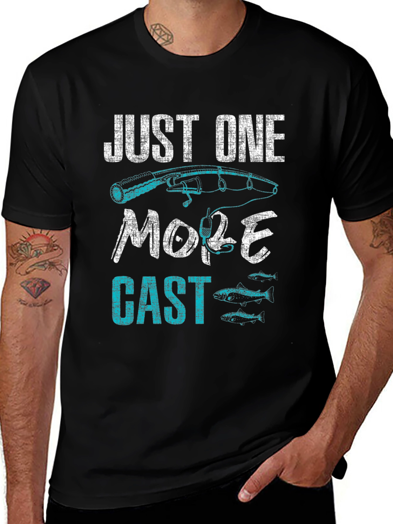 Variant 22 of Just One More Cast Fishing T-Shirt