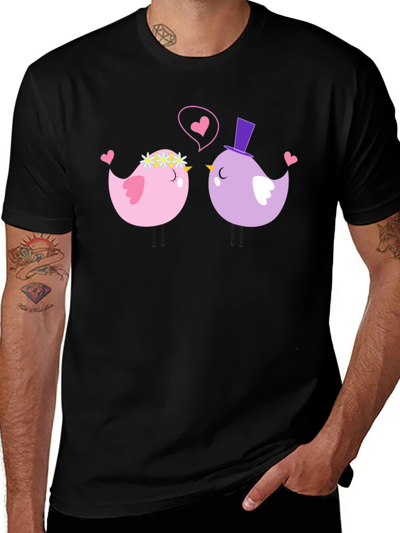 Variant 12 of Cute Bird Love T-Shirt