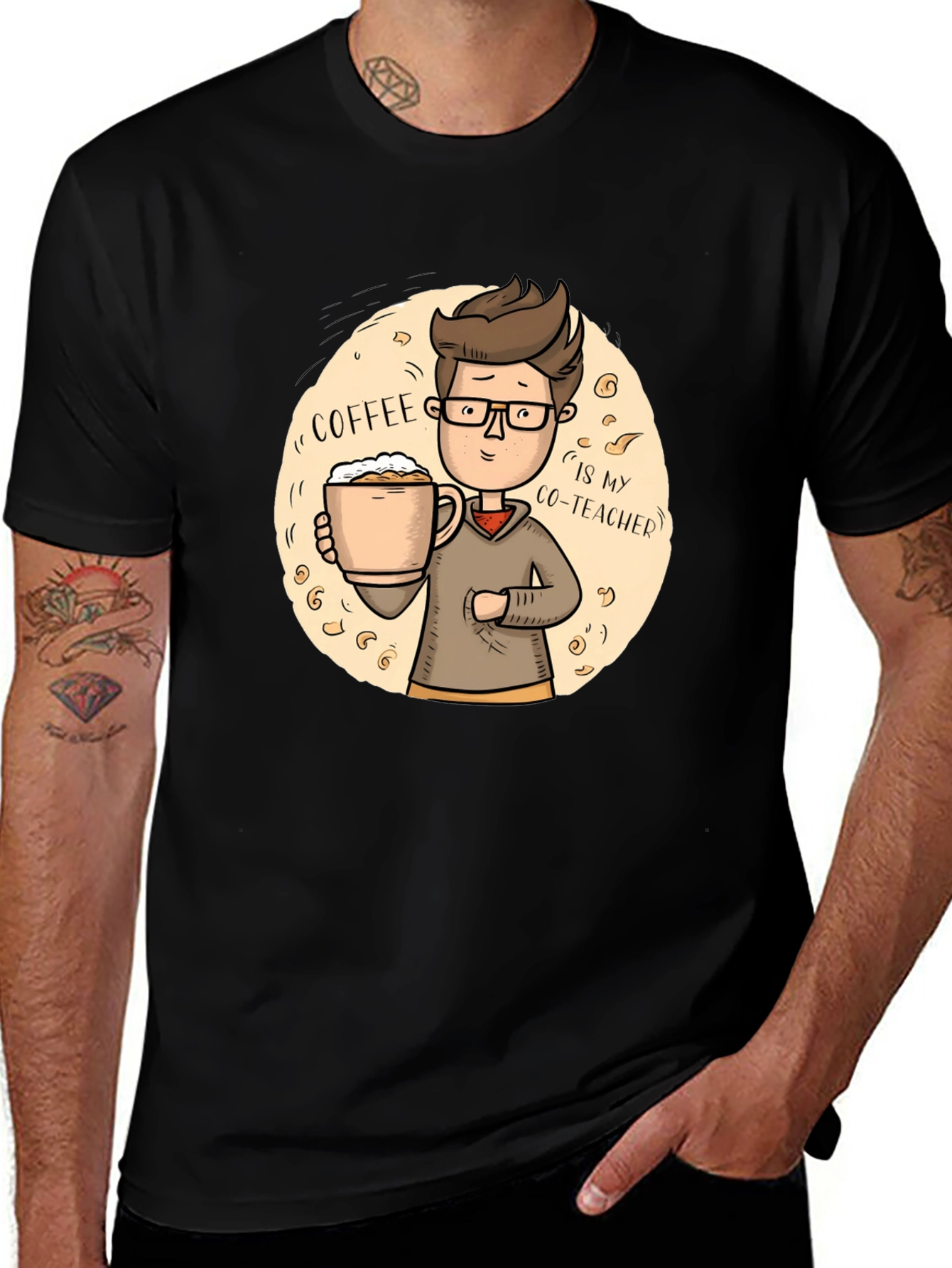 Variant 21 of Coffee Co-Teacher T-Shirt