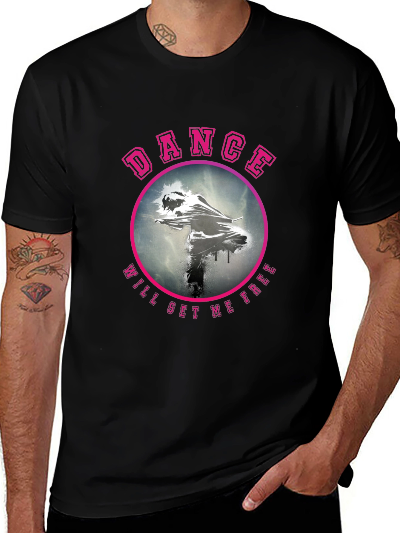 Black Dance Will Set Me Free Graphic Tee main image