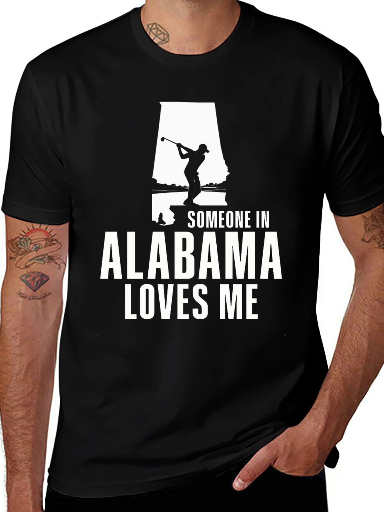 Variant 25 of Alabama Loves Me Graphic Tee