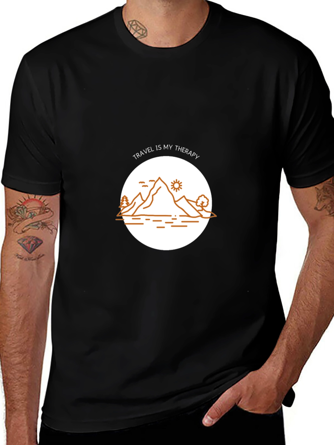 Variant 27 of Travel Therapy Graphic Tee - Adventure Awaits