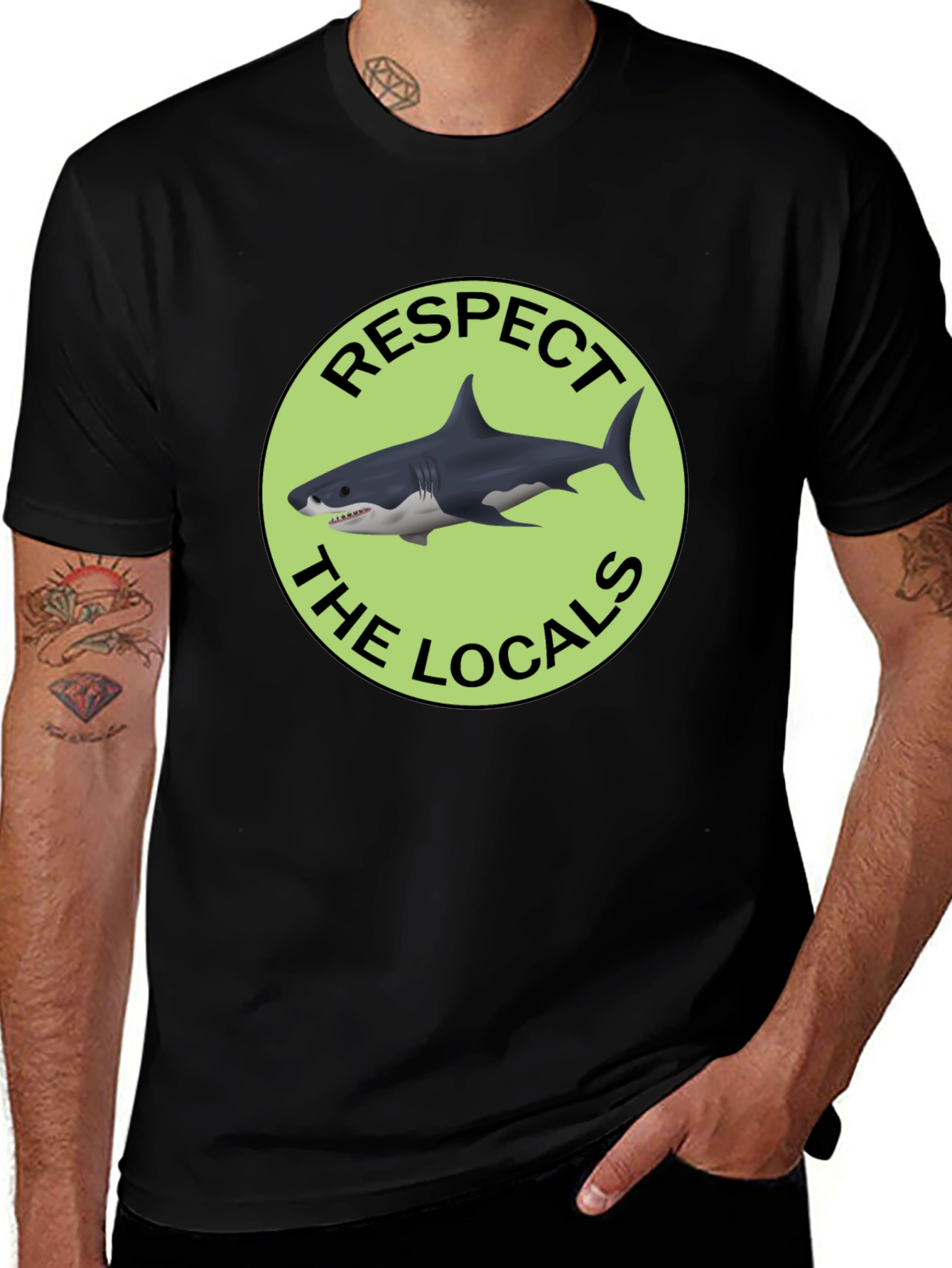 Respect the Locals Shark Graphic Tee