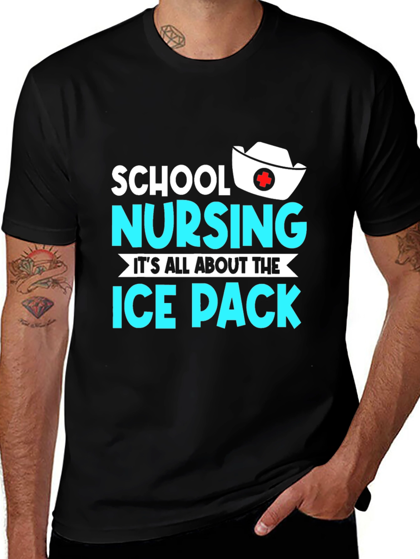 Variant 26 of School Nursing Ice Pack T-Shirt