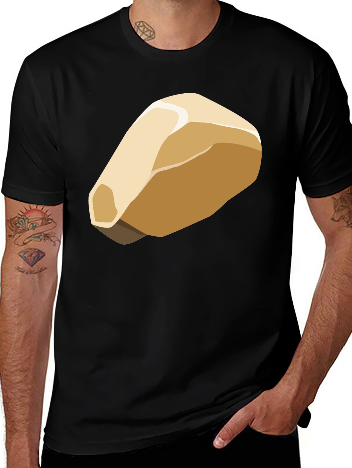 Variant 17 of Abstract Bread Graphic T-Shirt