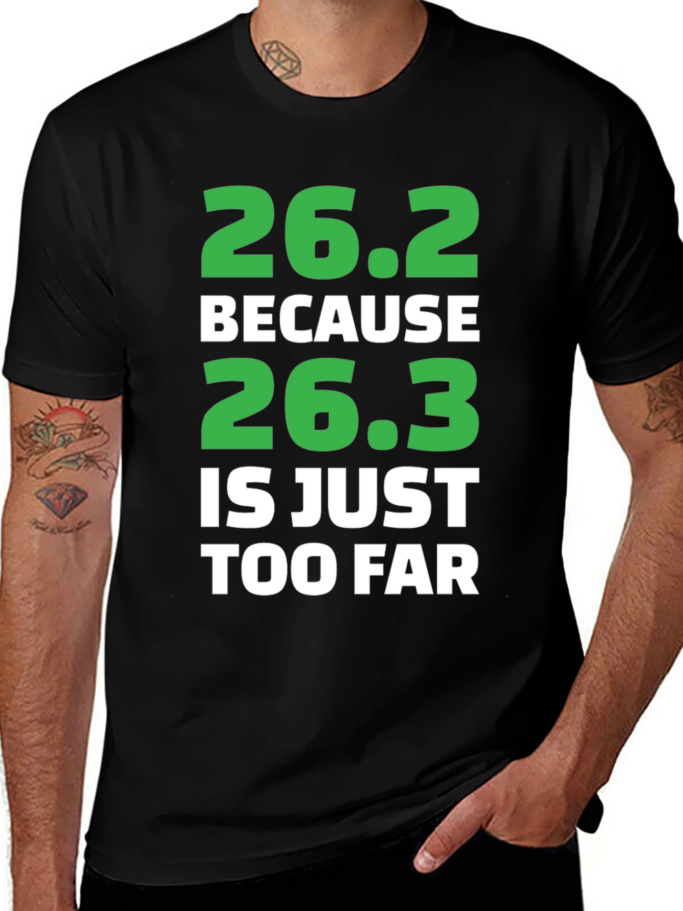 Variant 26 of 26.2 Marathon Runner T-Shirt - Funny Running Tee