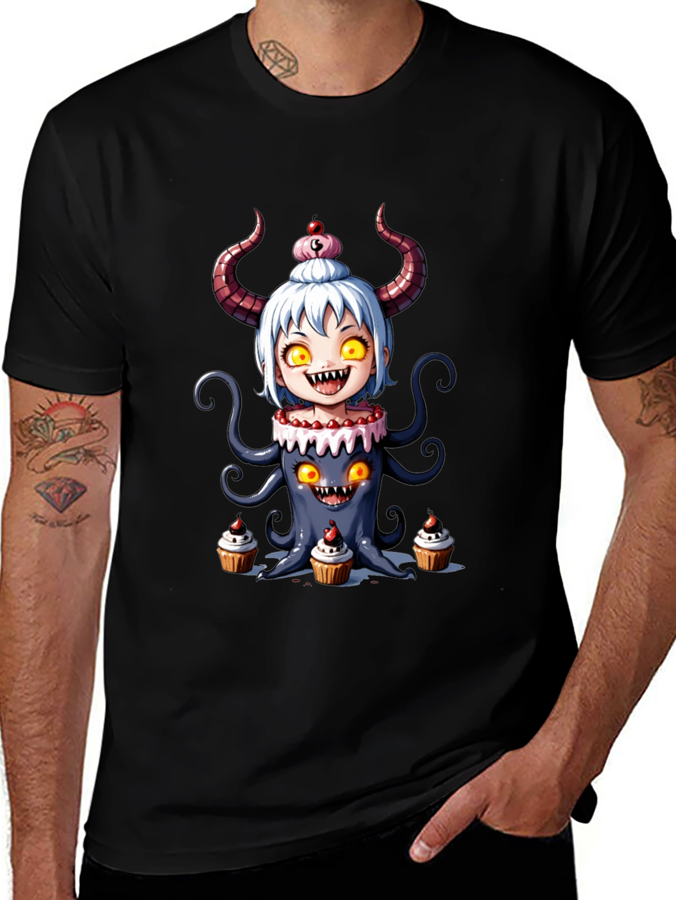 Variant 3 of Monster Cupcake Graphic Tee