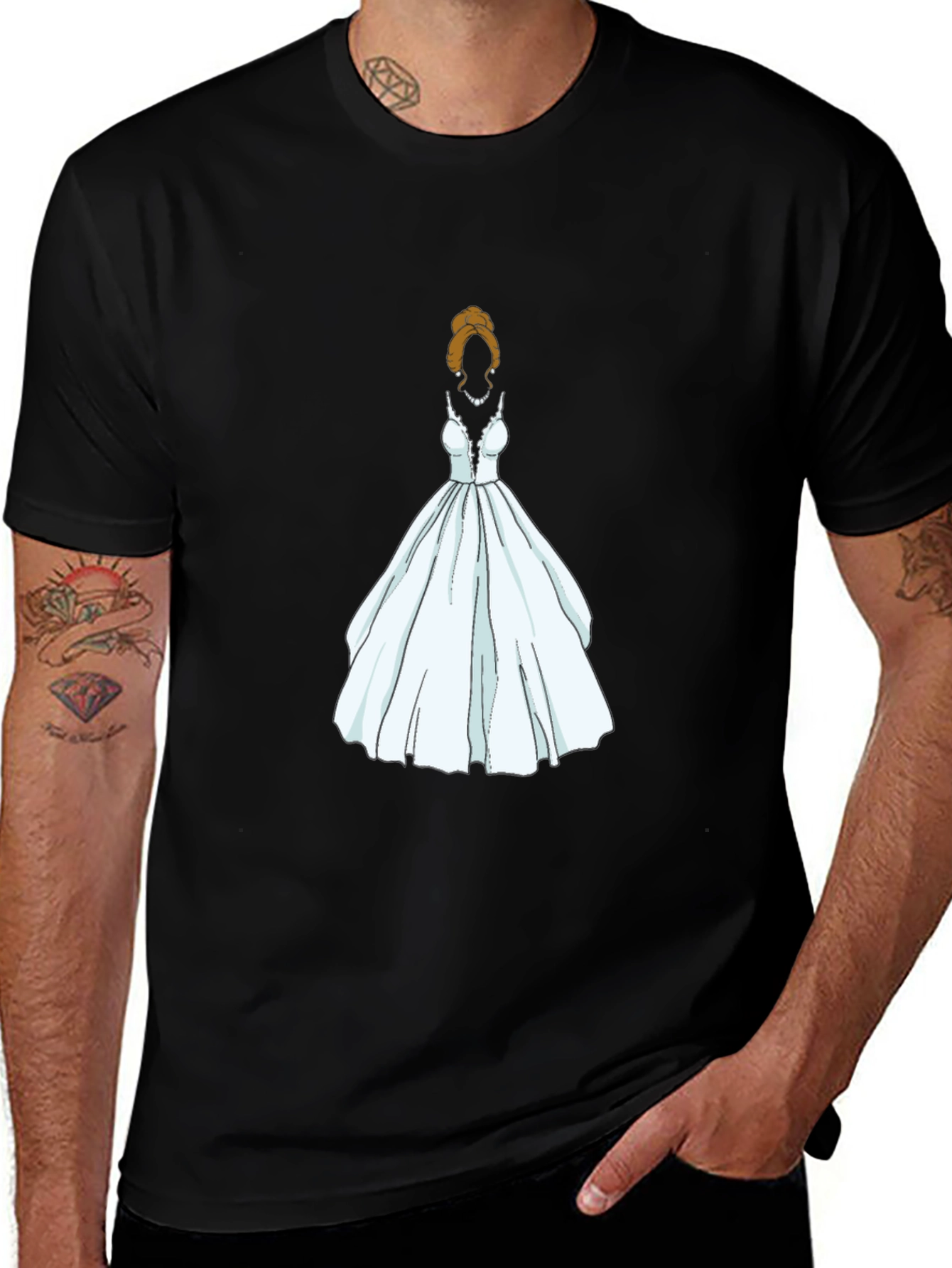 Variant 28 of Elegant Bride Graphic Tee - Stylish and Unique Design