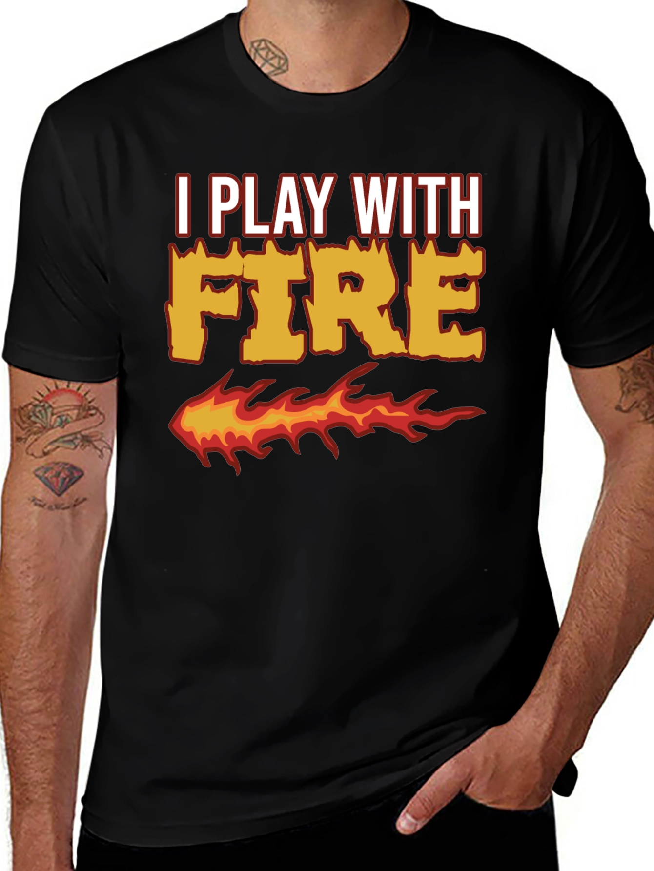 Variant 16 of I Play With Fire Graphic T-Shirt