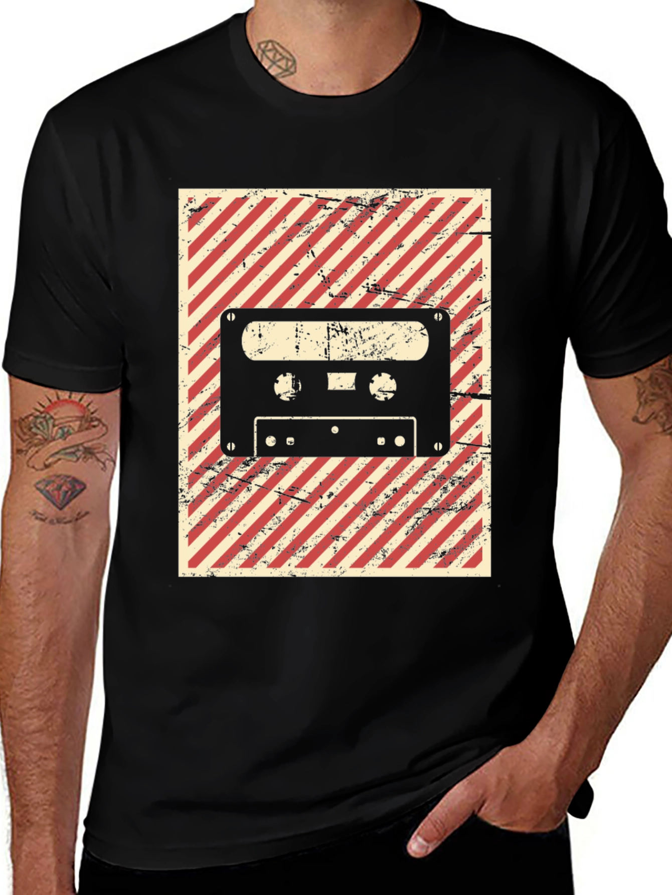 Variant 11 of Retro Cassette Tape Graphic T-Shirt