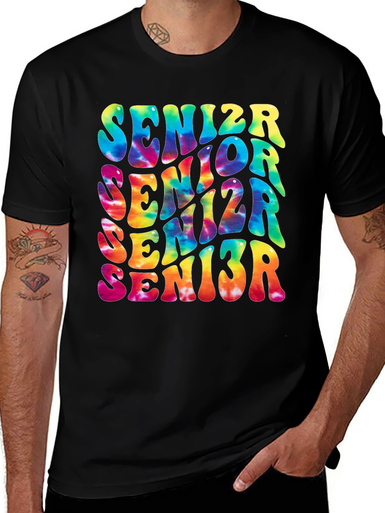 Variant 2 of Senior Tie-Dye Graphic T-Shirt