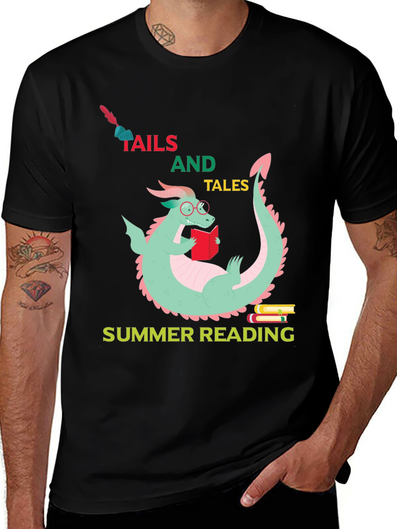 Variant 29 of Summer Reading Dragon T-Shirt