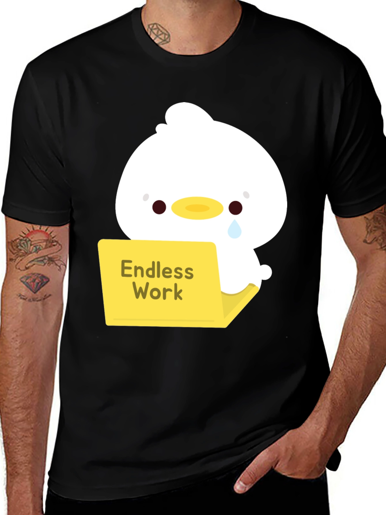 Variant 9 of Endless Work Crying Duck T-Shirt