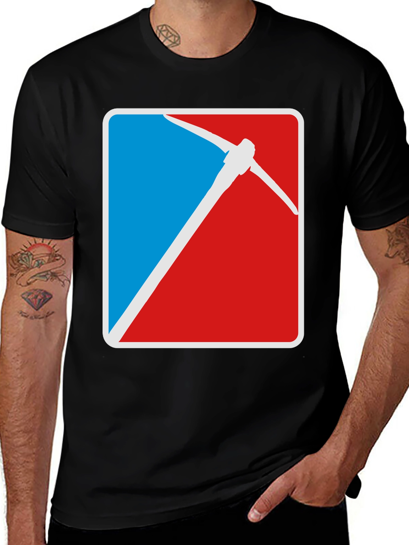 Variant 2 of Mining Pickaxe Logo T-Shirt