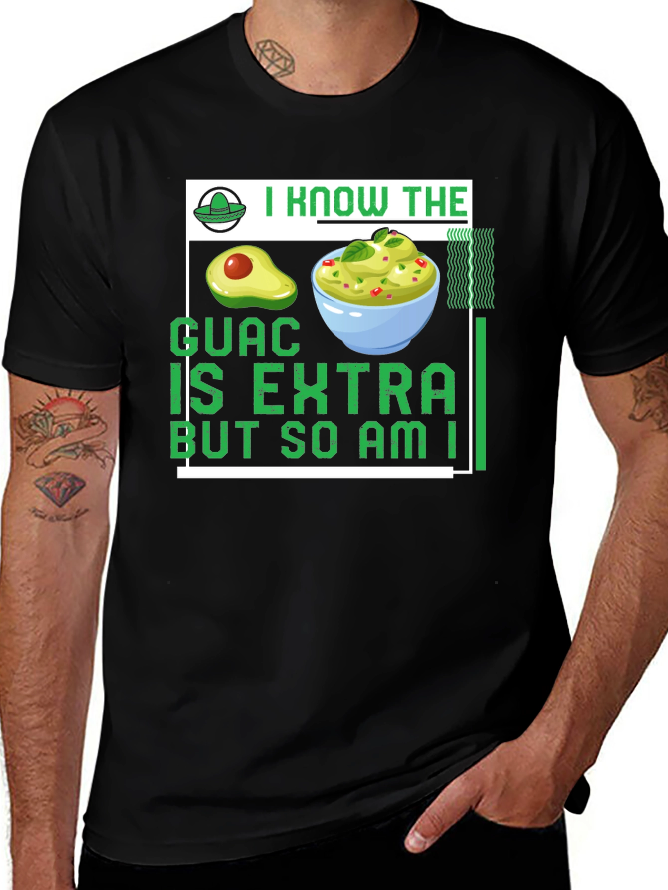 Variant 18 of Guac Is Extra T-Shirt - Avocado Humor