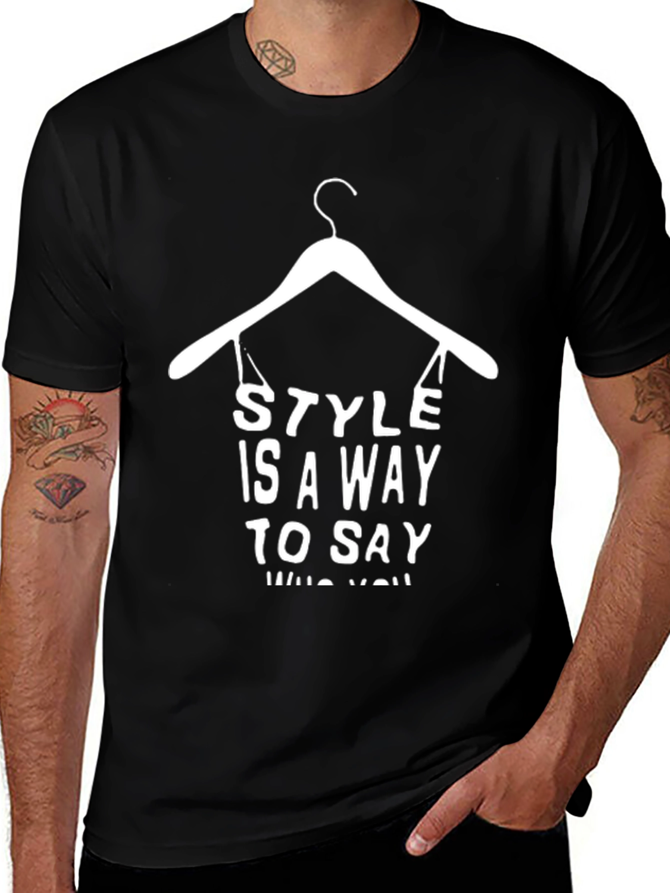 Style Statement Black Graphic Tee