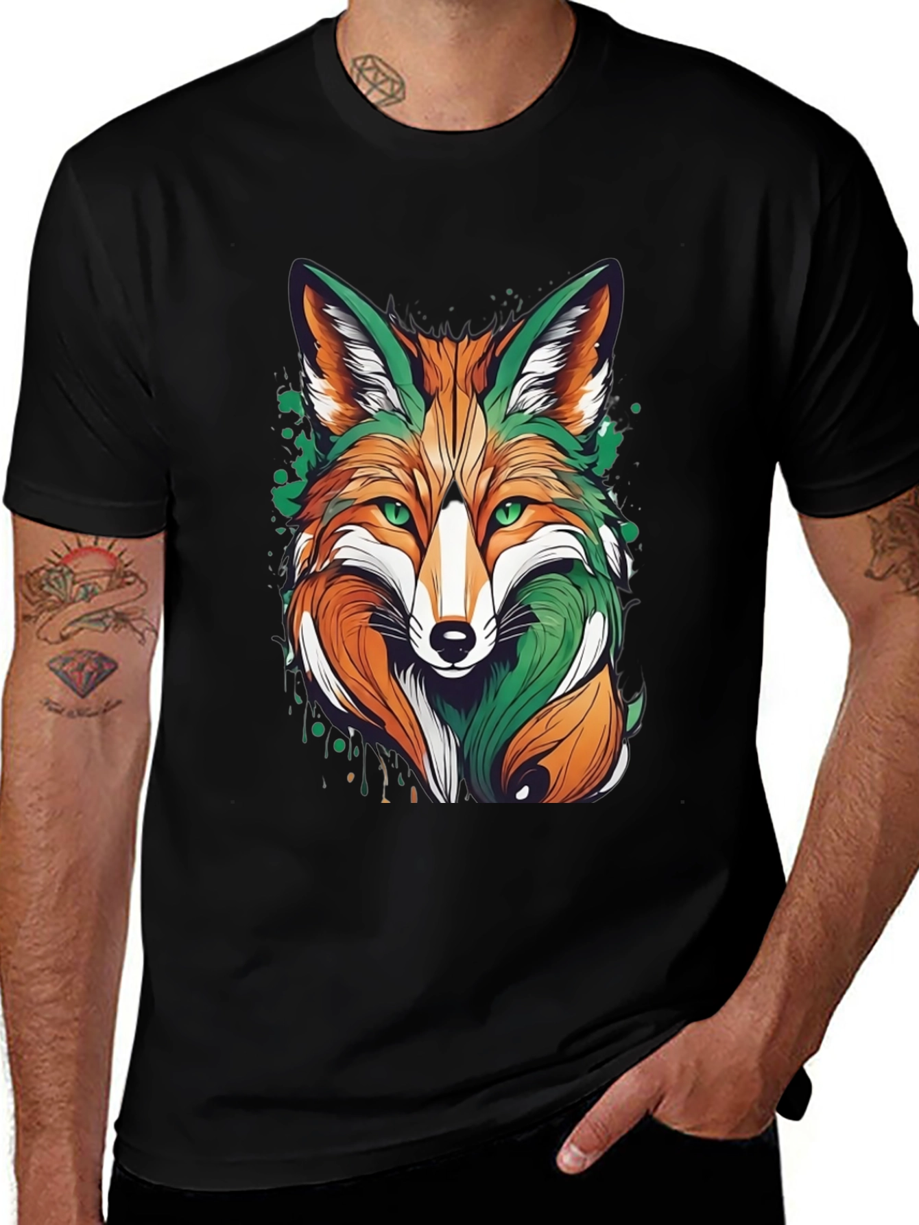 Variant 26 of Irish Fox Graphic Tee - St. Patrick's Day Shirt