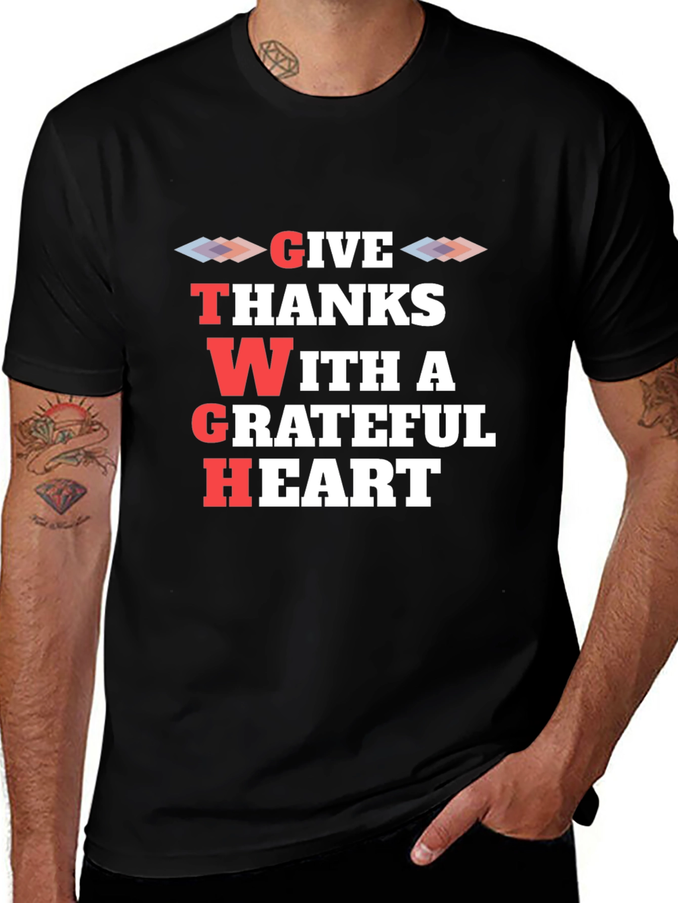 Variant 11 of Give Thanks With A Grateful Heart Graphic Tee