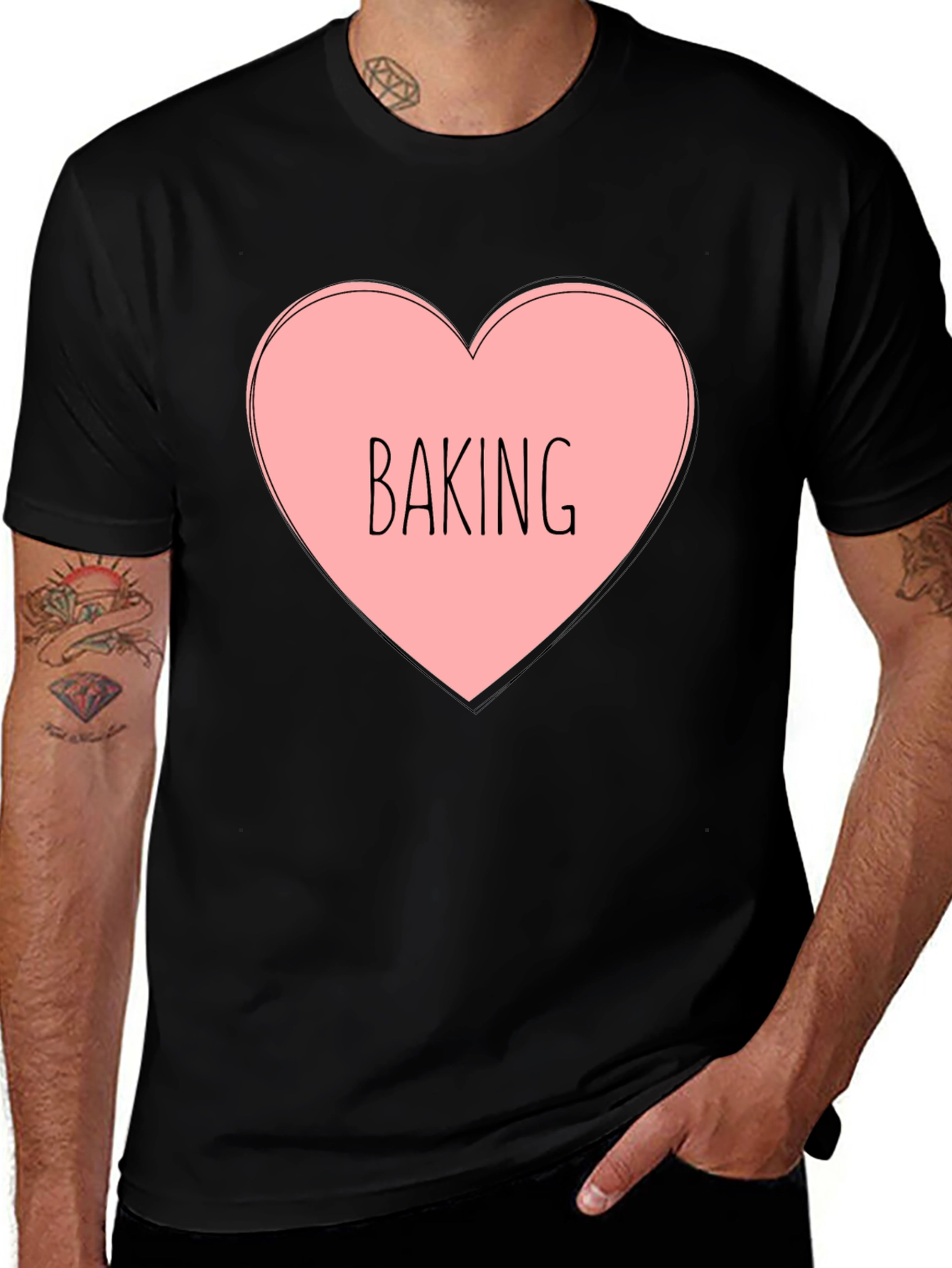 Variant 29 of Baking Heart T-Shirt - Foodie Fashion
