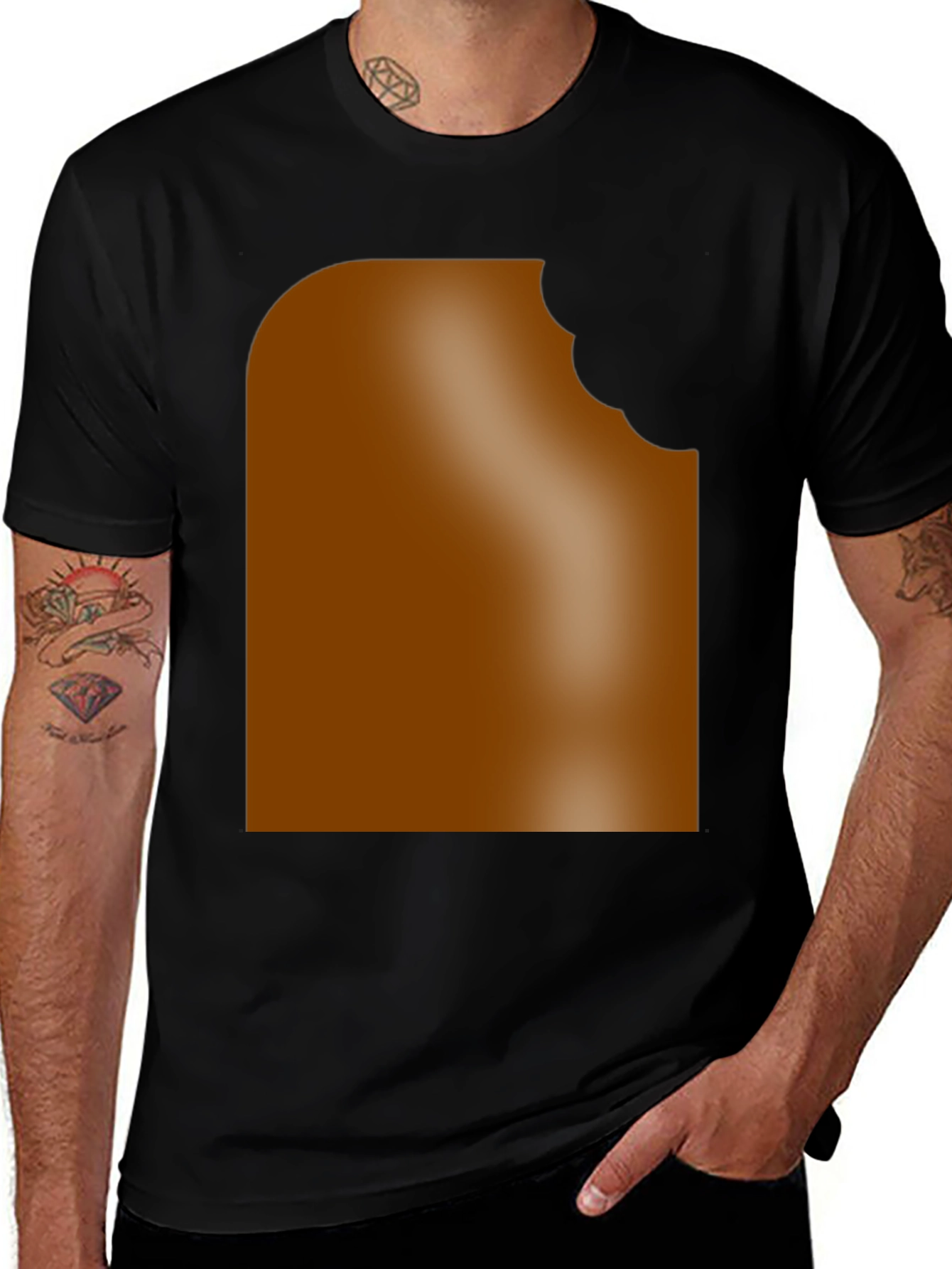 Variant 28 of Chocolate Bar Bite T-Shirt