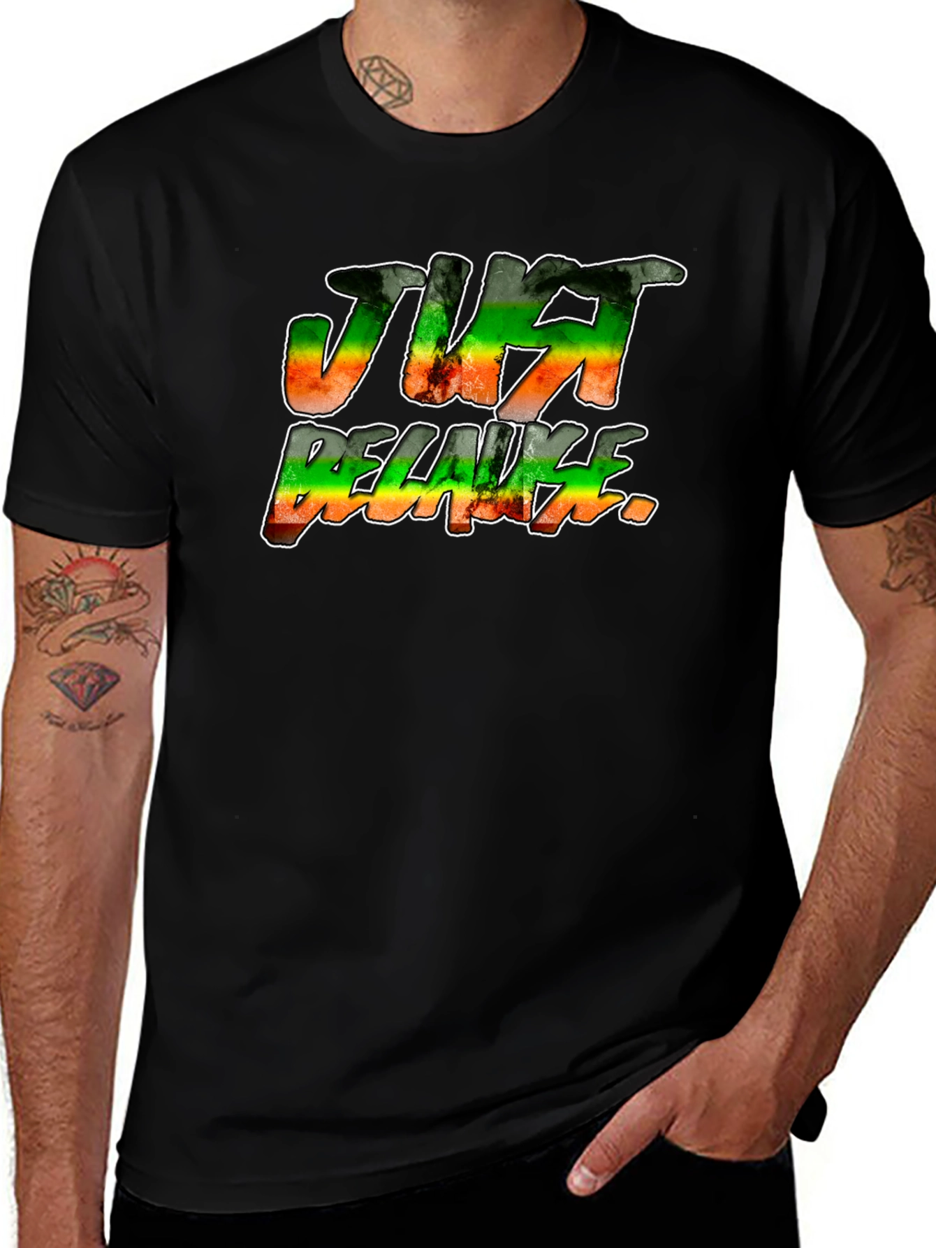 Variant 28 of Just Relax Tee - Rasta Colors Graphic T-Shirt
