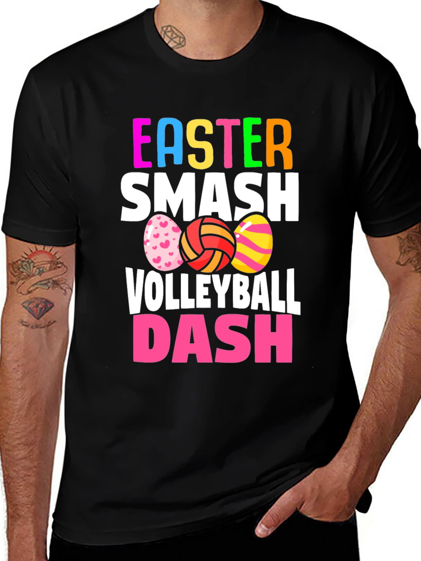 Easter Smash Volleyball Dash T-Shirt