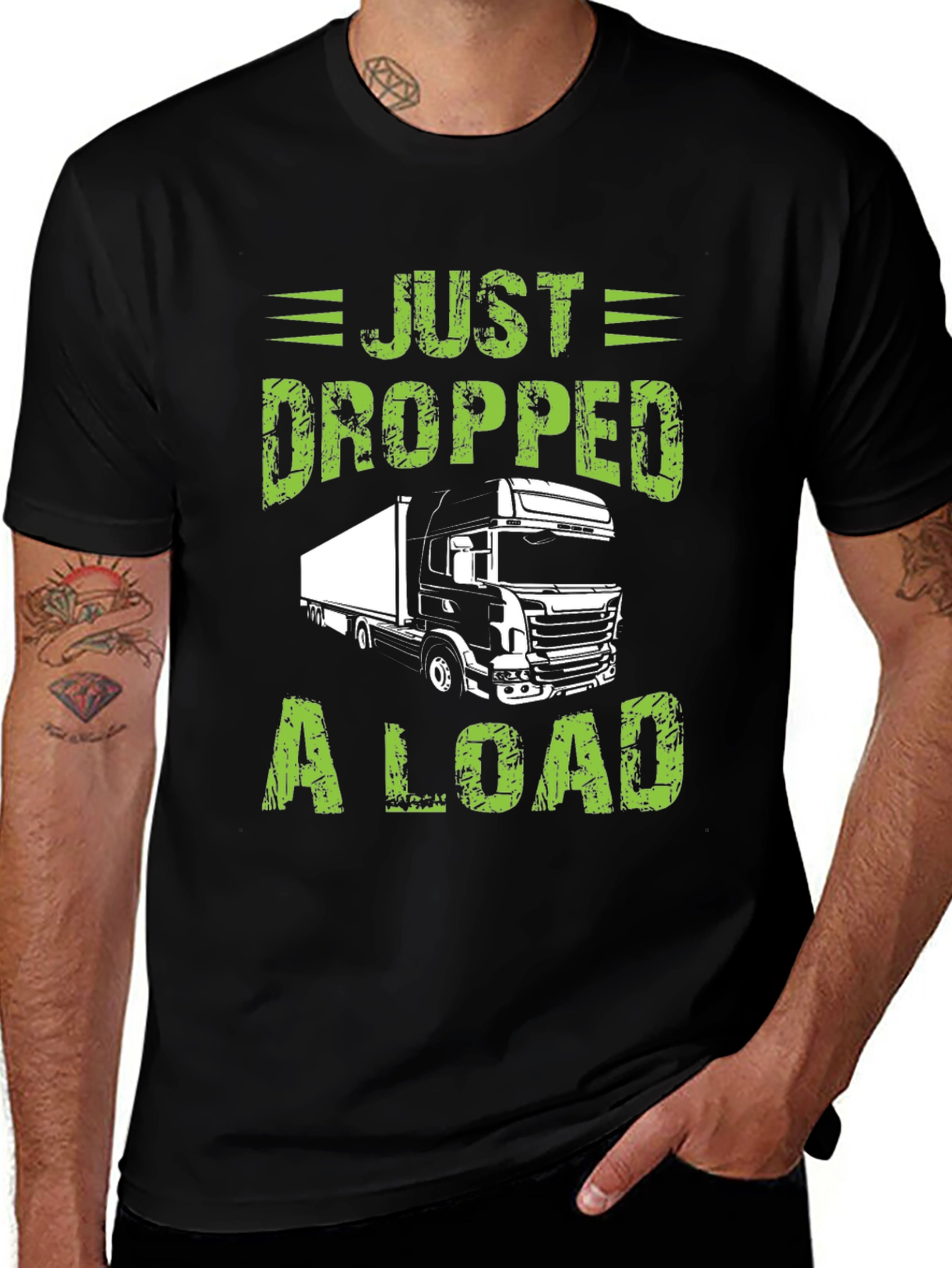 Variant 18 of Just Dropped A Load Trucker T-Shirt