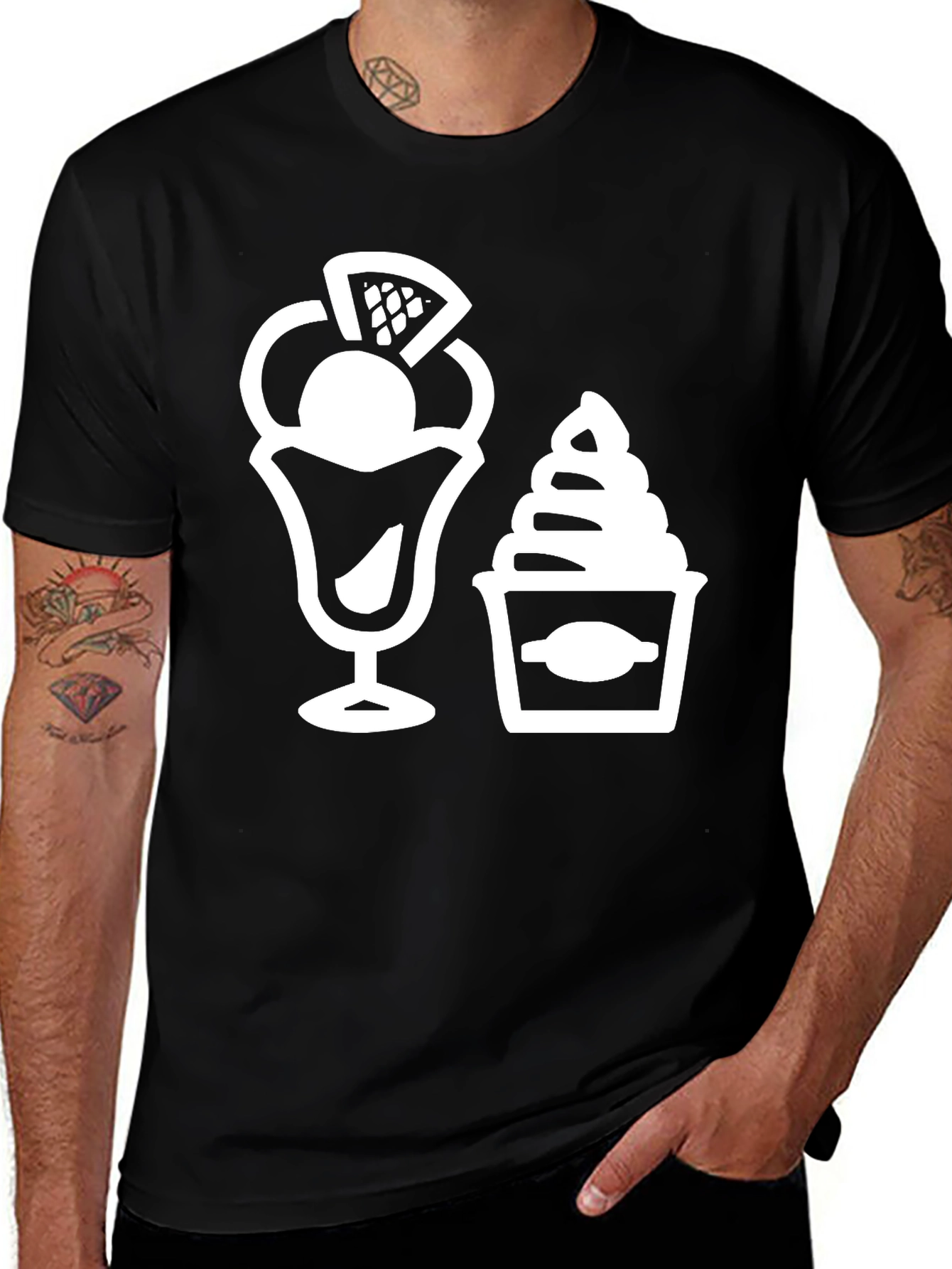 Variant 23 of Ice Cream Graphic Tee - Sweet Treat T-Shirt