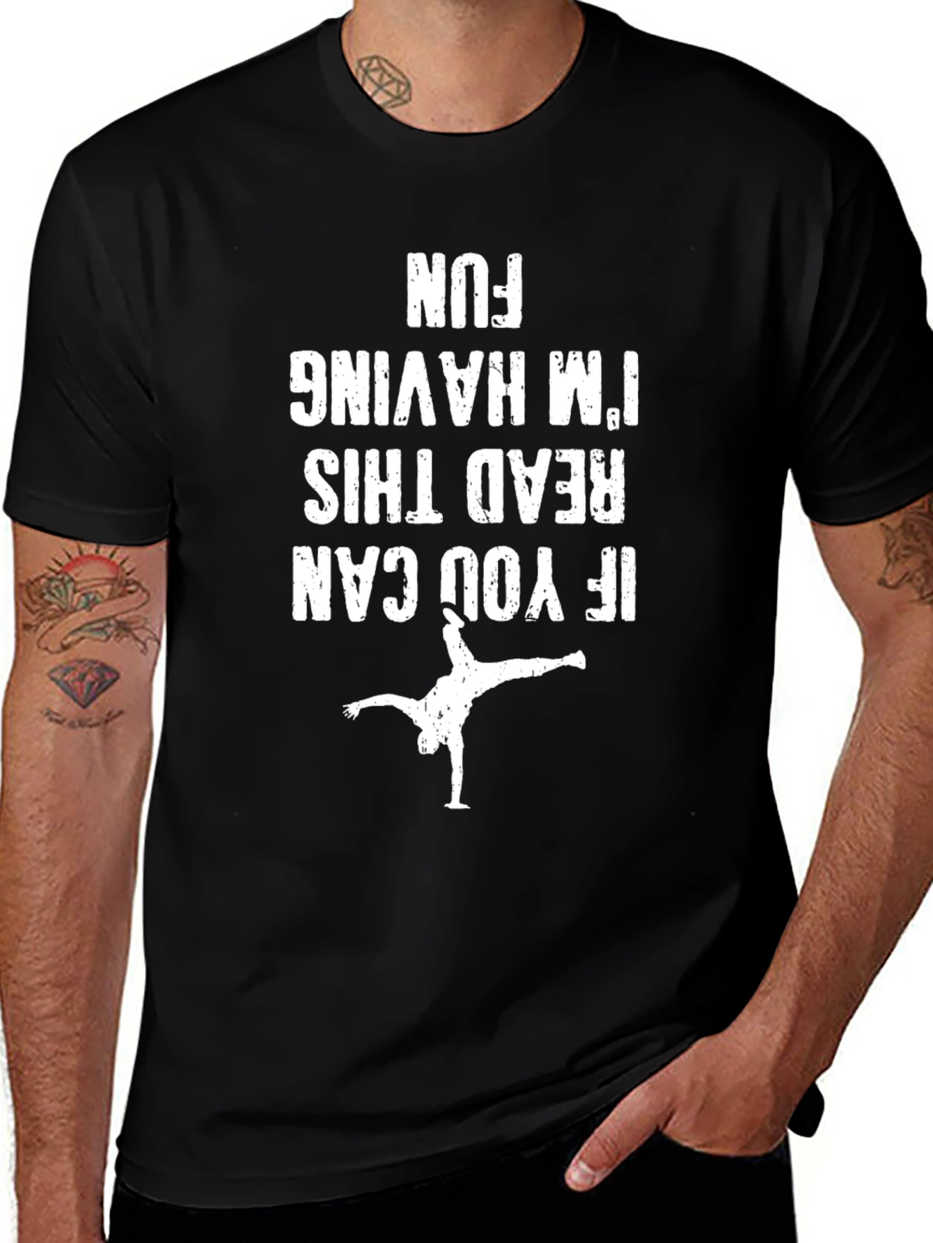 Variant 16 of Funny Breakdance T-Shirt - If You Can Read This, I'm Having Fun