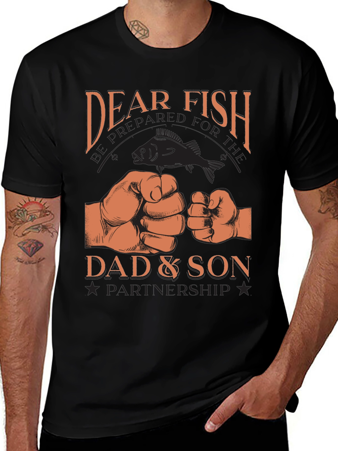 Dear Fish Dad & Son Partnership T-Shirt
