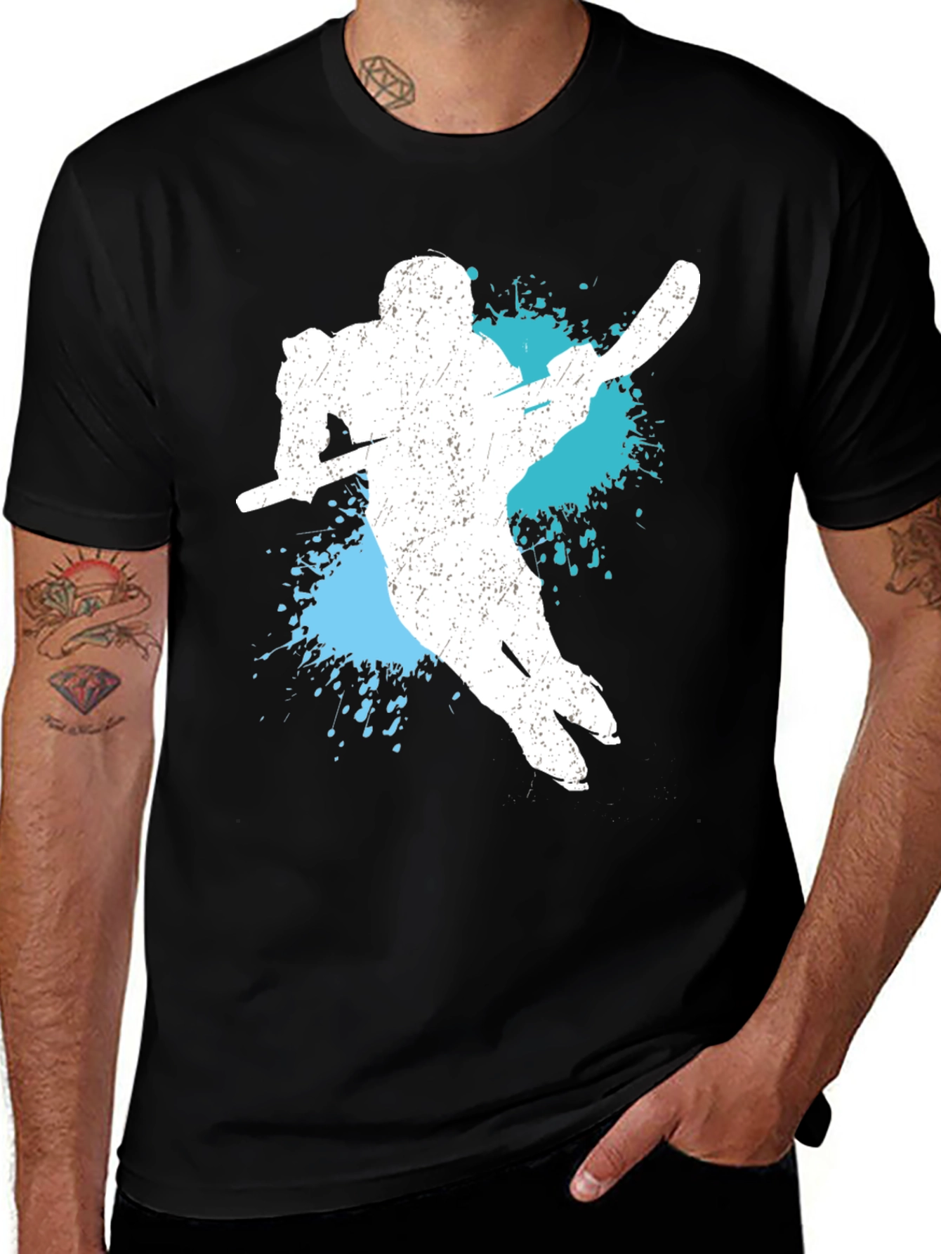 Variant 4 of Hockey Player Graphic Tee - Cool Design