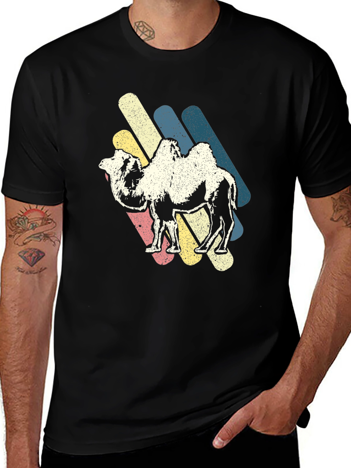 Variant 2 of Retro Camel T-Shirt - Vintage Style Tee