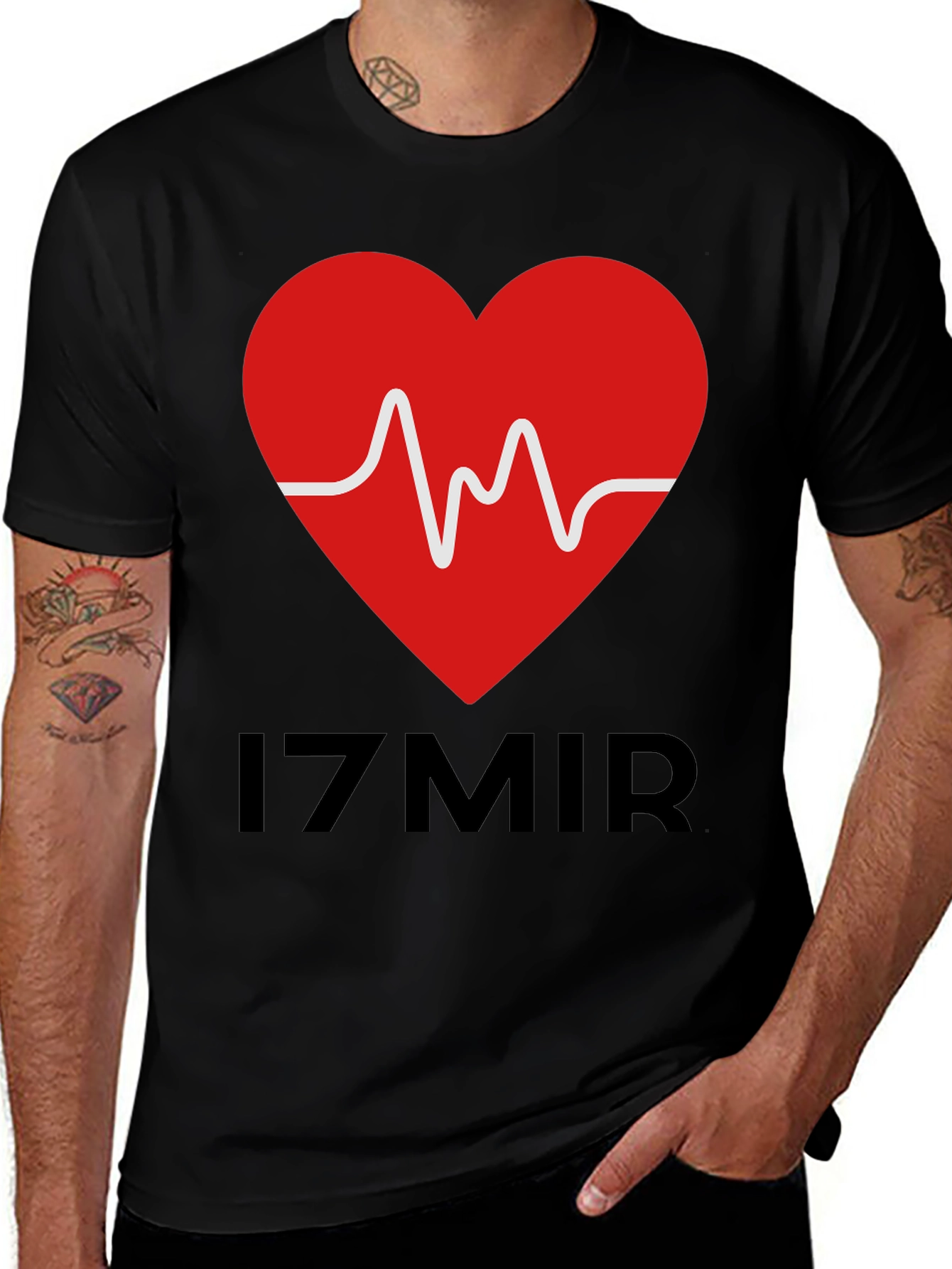 Variant 4 of Izmir Heartbeat T-Shirt - Unique Graphic Tee