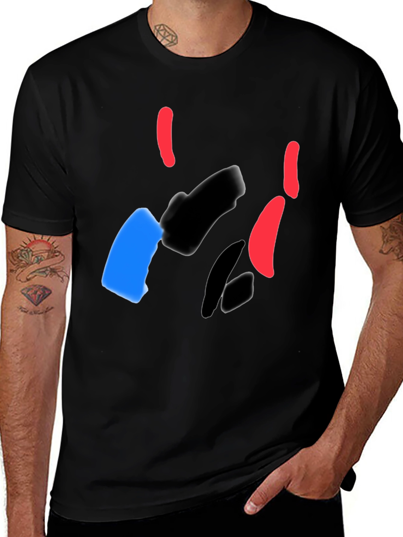 Variant 28 of Abstract Graphic Black T-Shirt