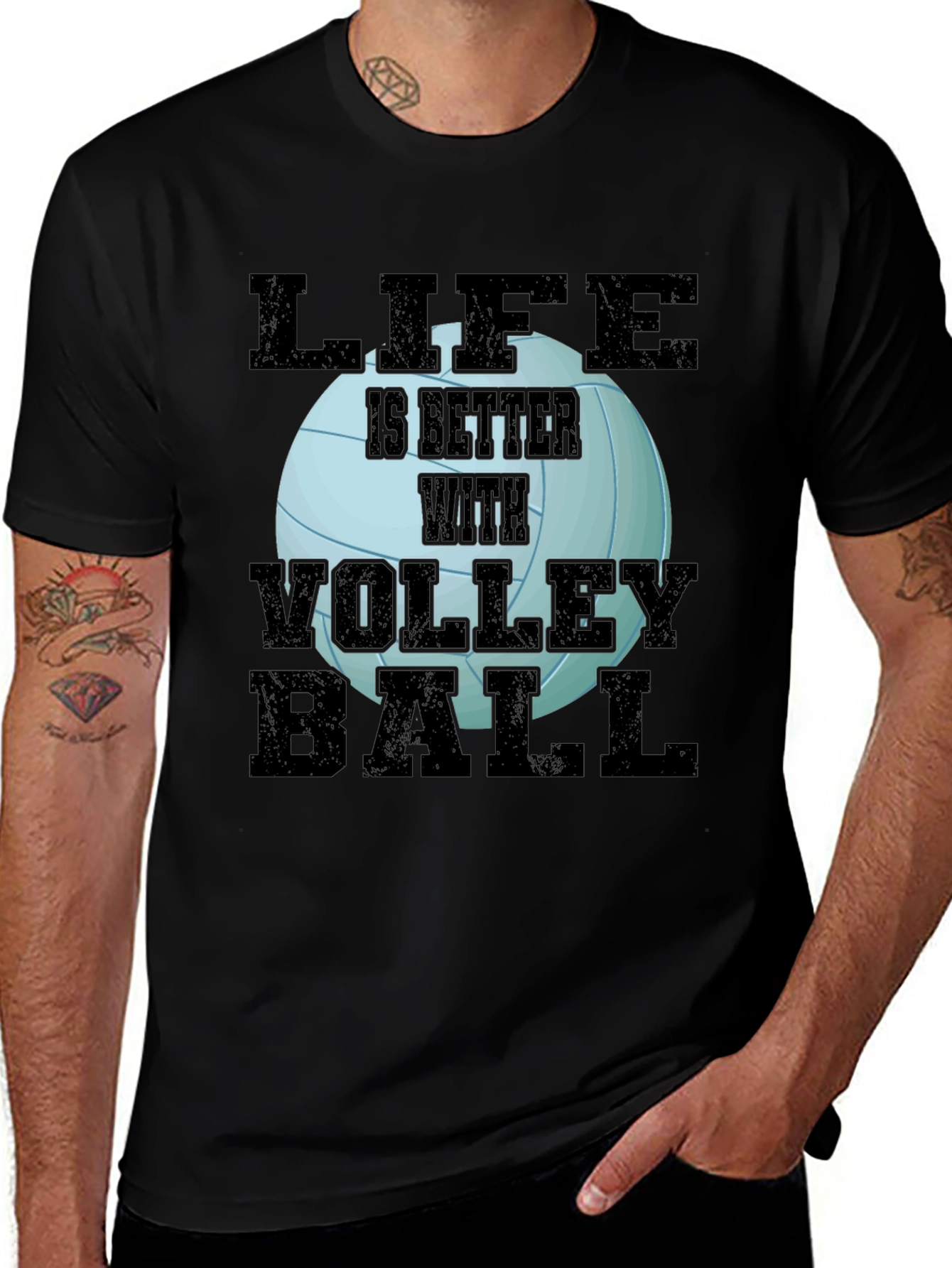 Variant 12 of Volleyball Life T-Shirt - Sports Fan Tee