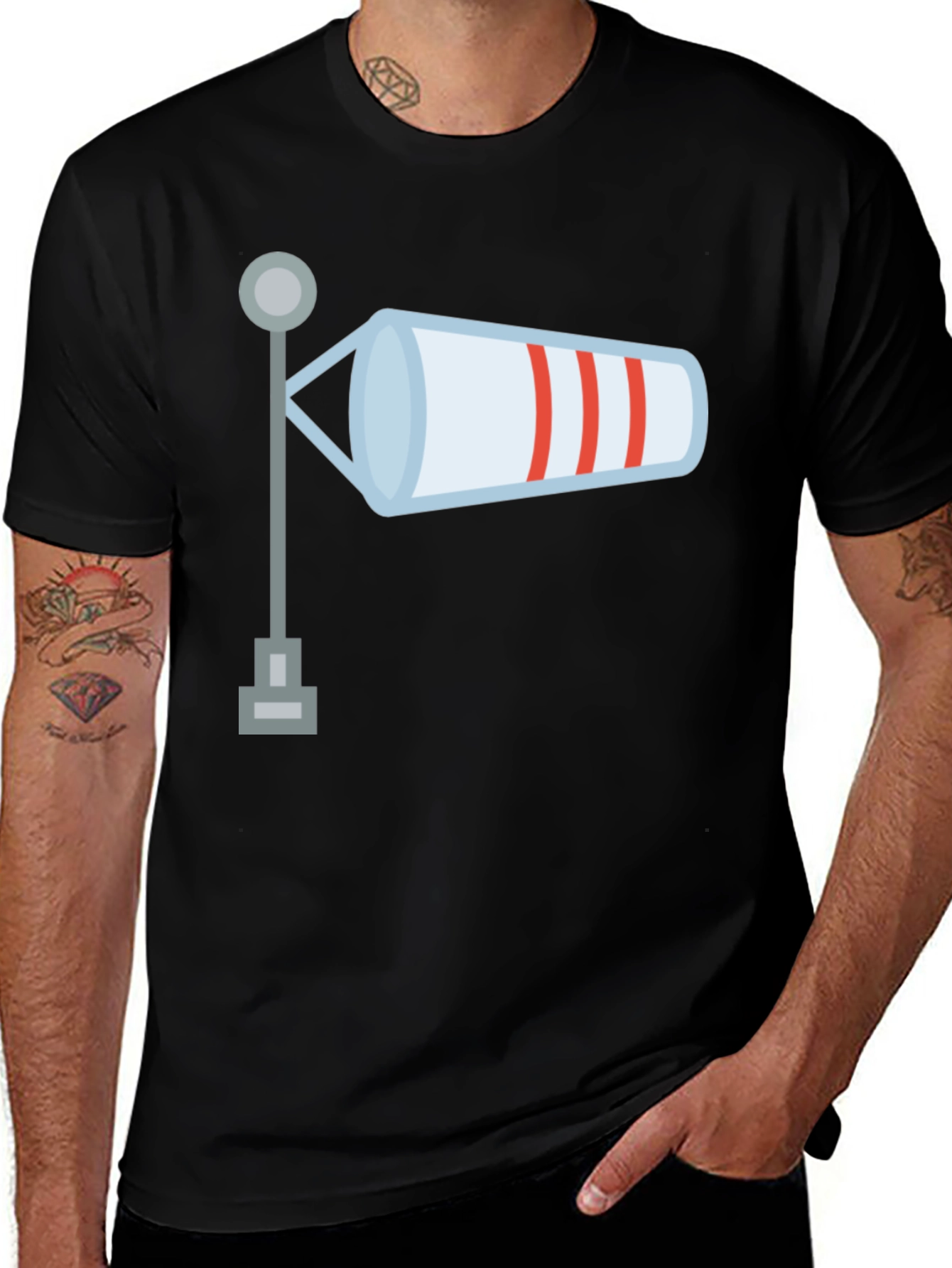 Variant 27 of Windsock Graphic Tee - Aviation Weather Shirt