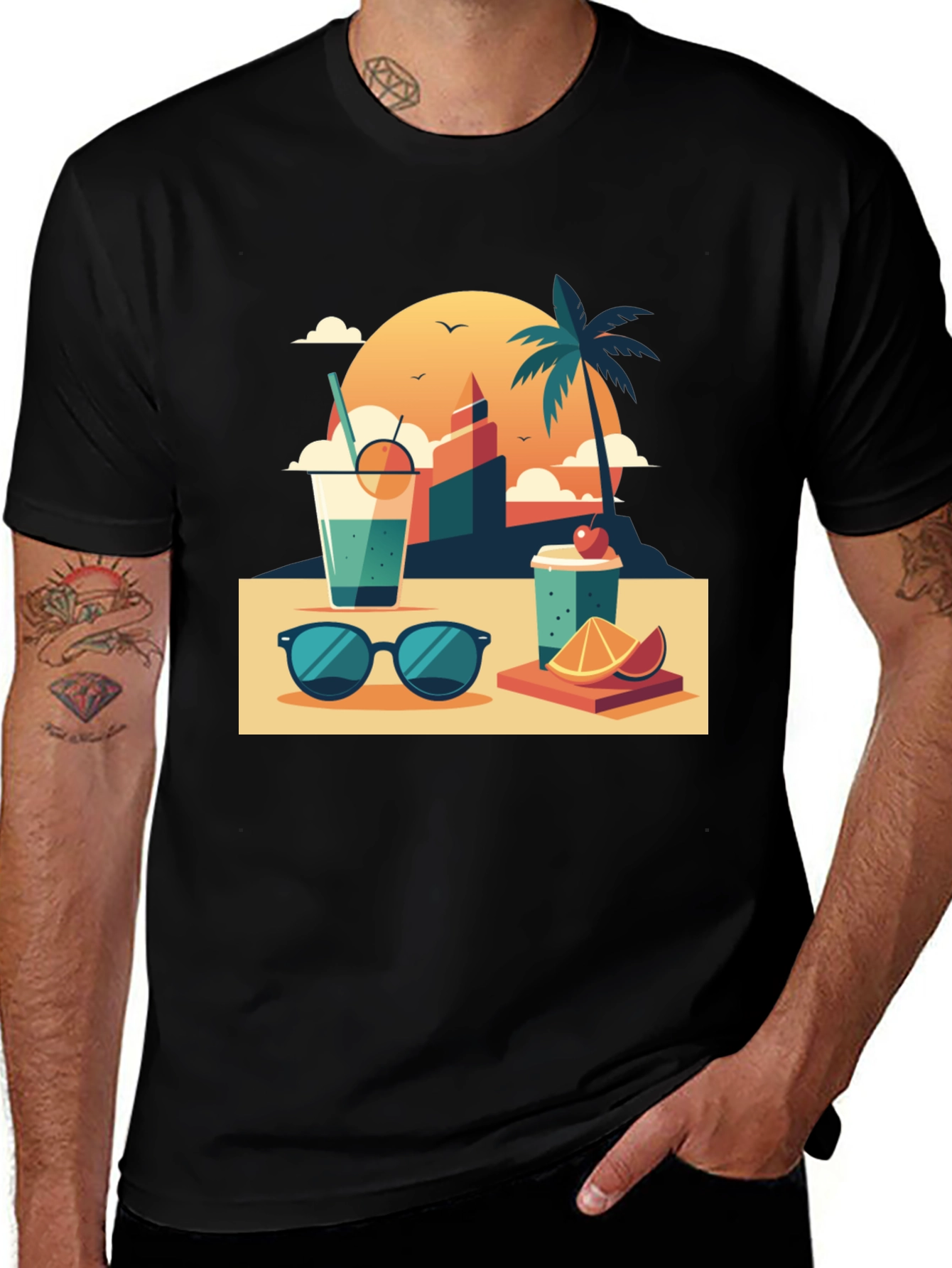 Variant 16 of Summer Vibes Graphic T-Shirt
