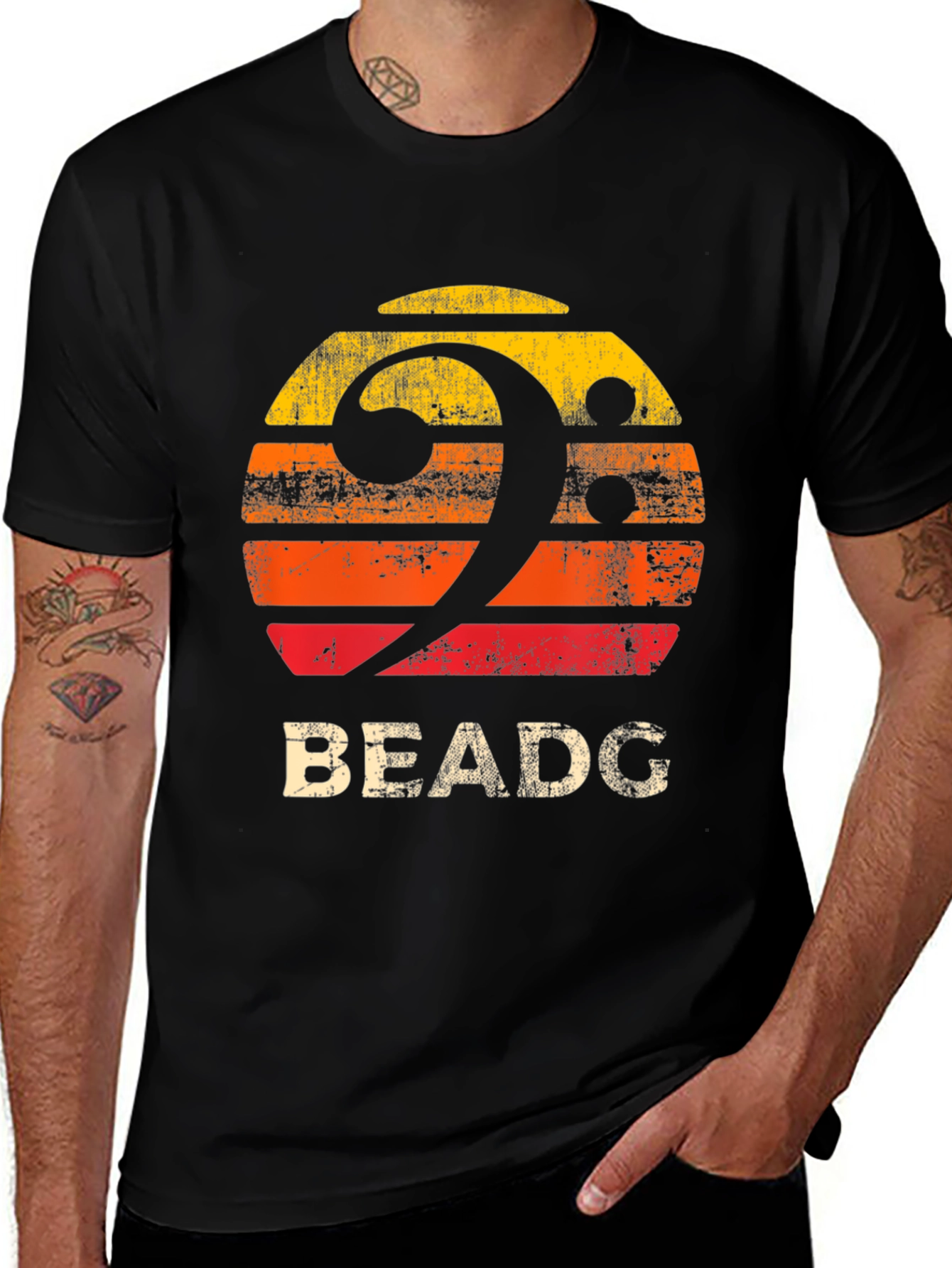 Variant 4 of Bass Guitar Tuning BEADG T-Shirt