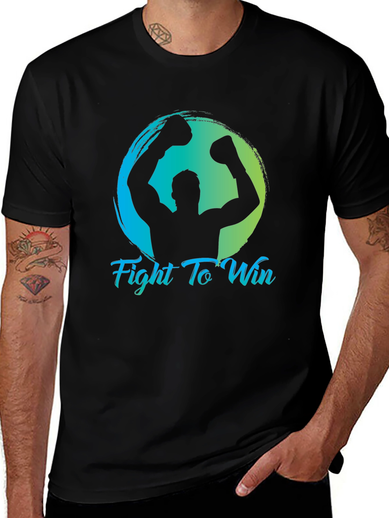 Variant 18 of Fight To Win Boxing Graphic Tee