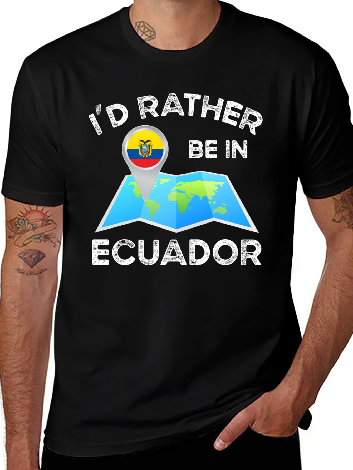 Ecuador Travel T-Shirt: I'd Rather Be In Ecuador