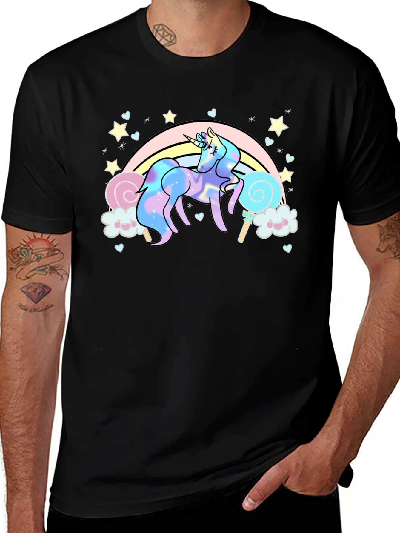 Variant 8 of Unicorn Rainbow Graphic T-Shirt