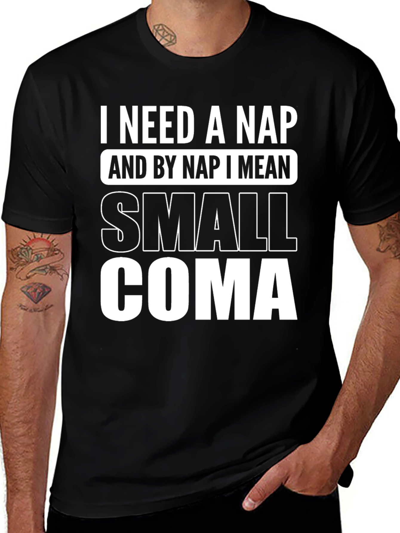 Variant 16 of I Need a Nap Graphic Tee - Small Coma T-Shirt