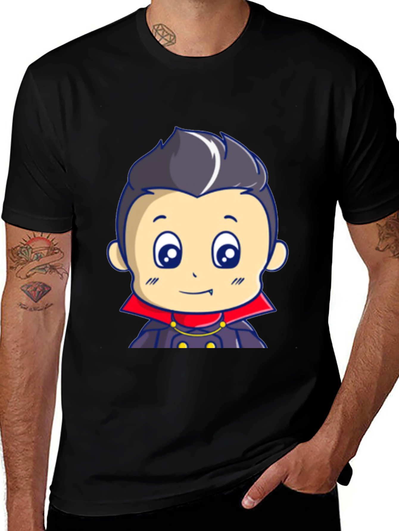 Variant 24 of Cartoon Vampire T-Shirt - Cute Halloween Design