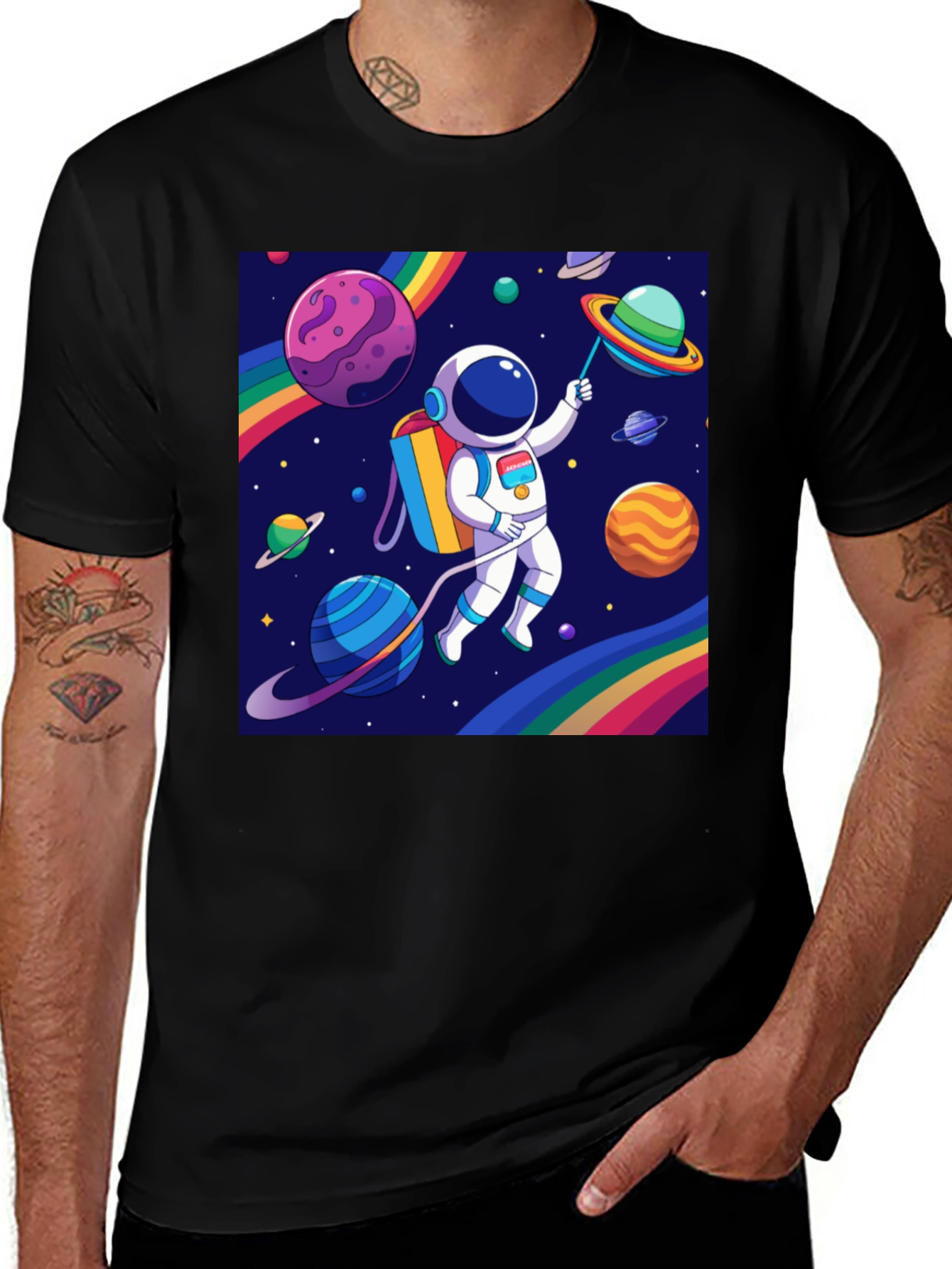 Variant 13 of Astronaut Graphic Tee - Space Adventure