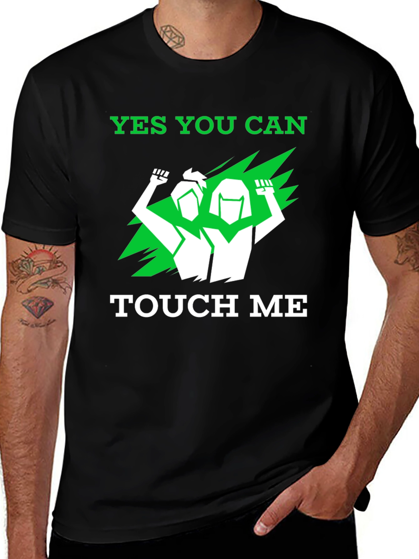 Variant 21 of Empowering "Yes You Can Touch Me" Graphic Tee