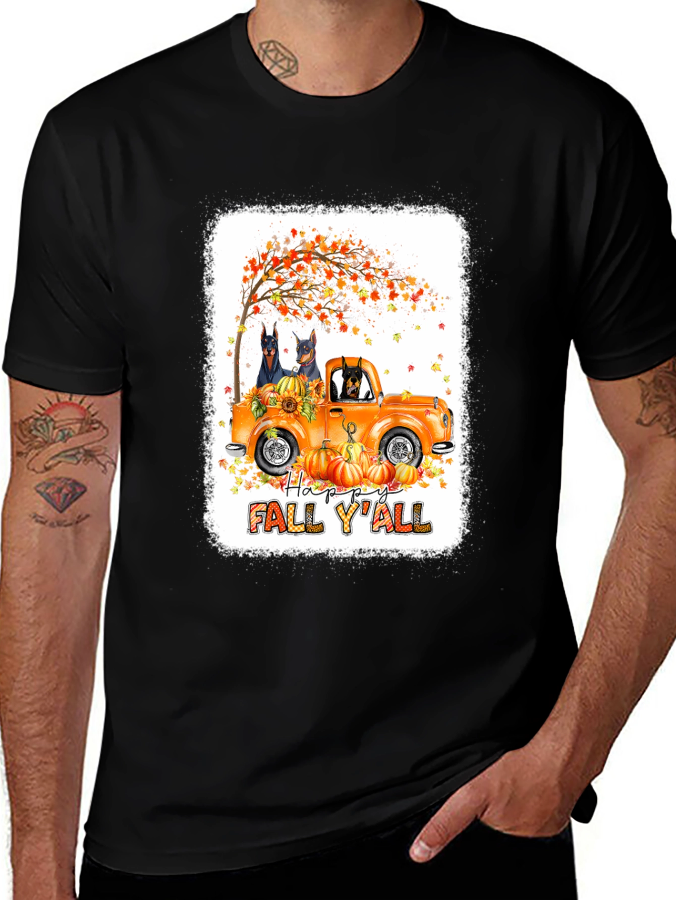 Variant 10 of Happy Fall Y'all Dog Truck T-Shirt