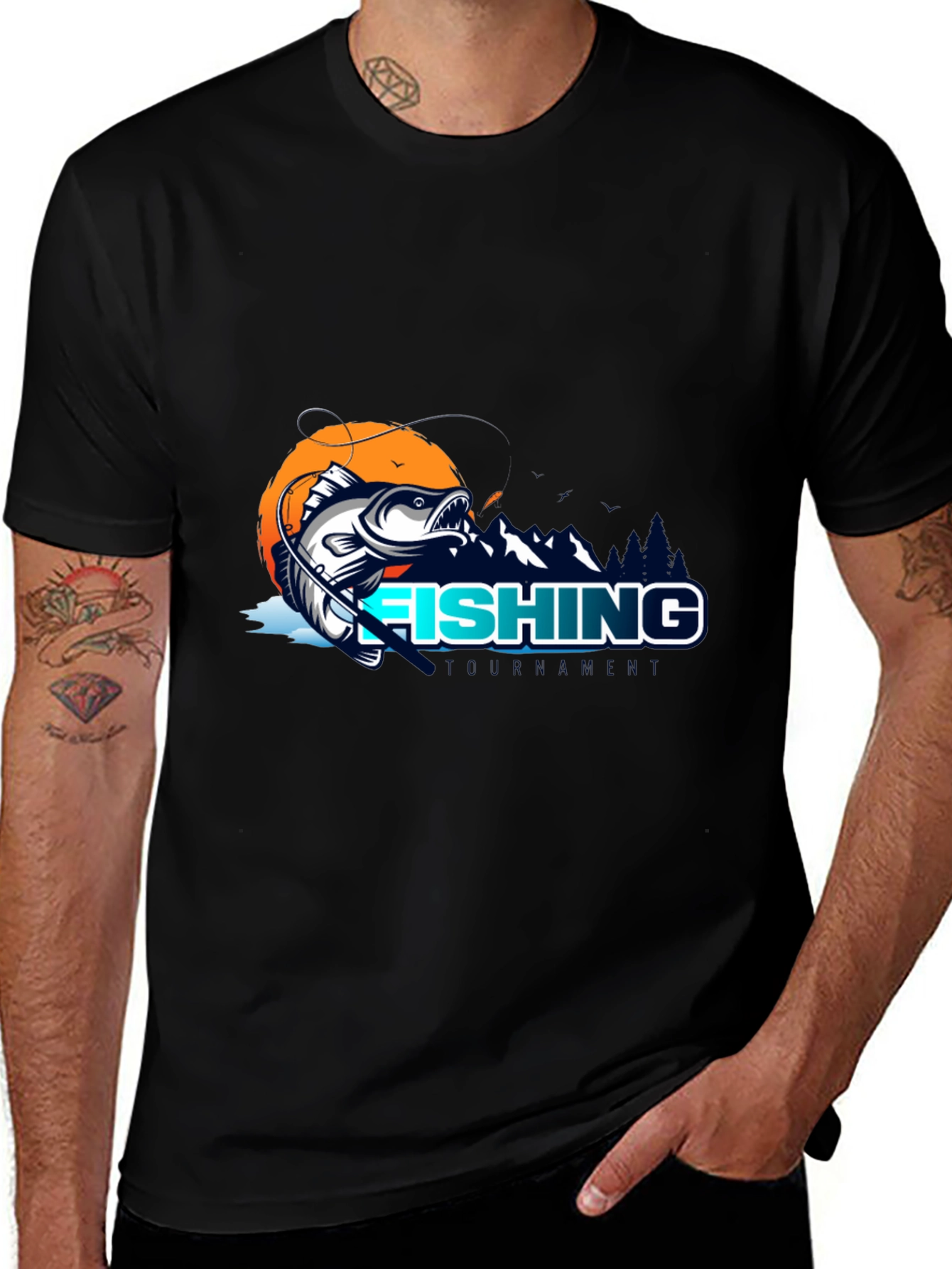 Variant 10 of Fishing Tournament T-Shirt - Bass Graphic Tee